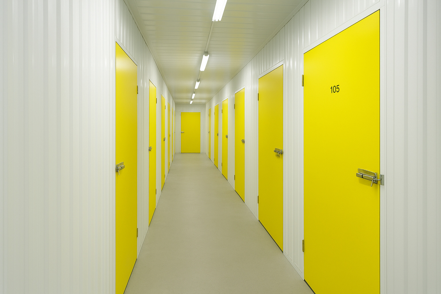 self storage hallway